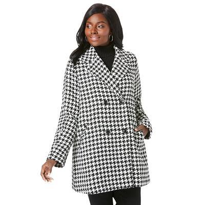 Plus Size Women's A-Line Peacoat by Jessica London in Ivory