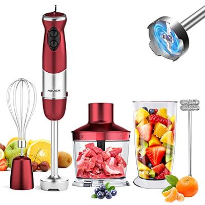 5-in-1 Immersion Hand Blender Handheld Mixer, FRESKO Stainless