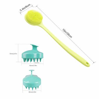 Cinlitek Silicone Body Scrubber & Scalp Massager, Long Handle Back Scrubber  for Shower Brush,Exfoliating Body Scrubber, Shower Scrubber for Body Brush,  Hair Dandruff Shampoo Brush for Men,Women&Kids - Yahoo Shopping