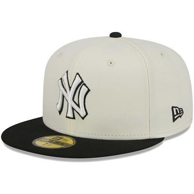 Men's New Era White/Pink York Yankees Chrome Rogue 59FIFTY Fitted Hat