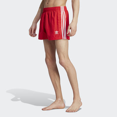 adidas Adicolor 3-Stripes Swim Shorts Better Scarlet XS Mens - Yahoo  Shopping