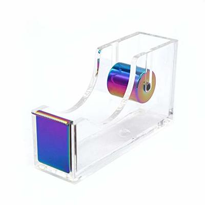 SIRMEDAL Contemporary Ultra Clear Acrylic Gold Quality Tape Dispenser  Single Hand Dispensing Acrylic Gold Tape Dispenser, Tape Dispenser for  Modern Design Office Desktop - Yahoo Shopping