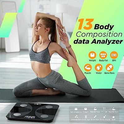 Etekcity Body Fat Scale, Digital Smart Bathroom Scale for weight body fat,  BMI and Weight Loss, Sync 13 Data with Other Fitness Apps, 400 lbs