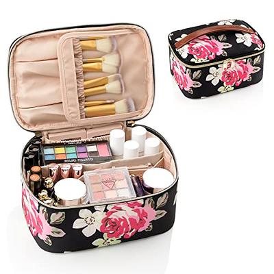 Pink Floral Brush Bag