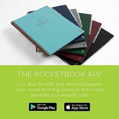 Rocketbook Multi-Subject Smart, Scannable Notebook with Dividers, Lined  Reusable Notebook with 1 Pilot Frixion Pen & 1 Microfiber Cloth