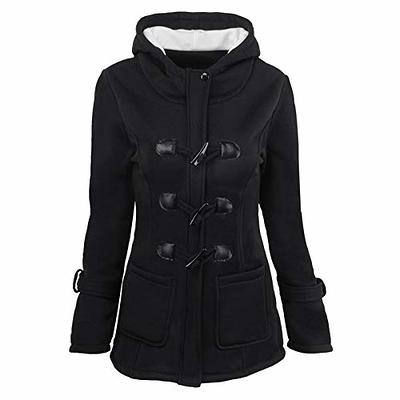 Women Winter Coats Faux Fur Lined Thicken Parka Jackets Windproof Hooded  Coats Parkas Zip Up Plus Size Thicken Puffer Jacket