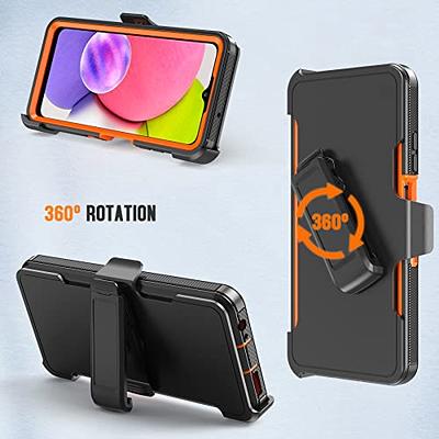 NIFFPD Samsung A14 5G Case, Galaxy A14 5G Case, Shockproof Drop protection  Phone Case for Samsung Galaxy A14 5G Black&Orange 