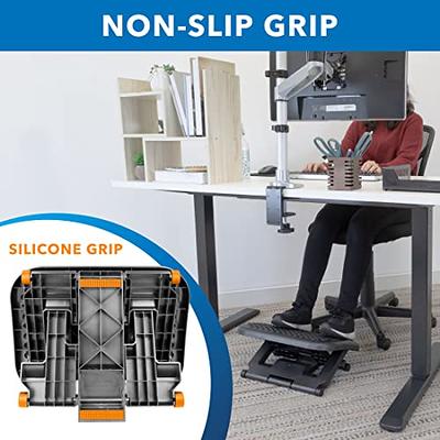 Adjustable Under Desk Footrest with Massage, Foot Stool Under Desk with 3  Height Adjustment & 30 Degree Tilt Angle for Home, Office