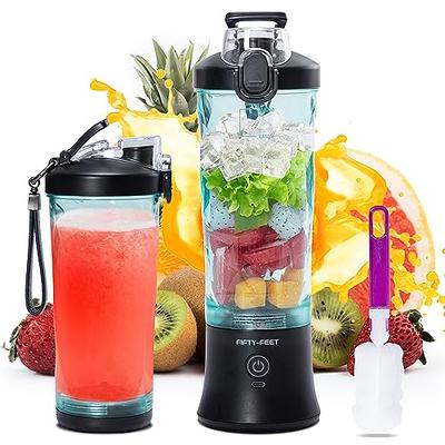 Elechelf Portable Blender for Shakes and Smoothies,Travel Blender USB  Rechargeable,Cordless On the Go Blender,Personal Blender,Mini Blender,Small  Blender ,Fast Fresh Juice Blender, Noble Blue 12 oz 10 Blades - Yahoo  Shopping