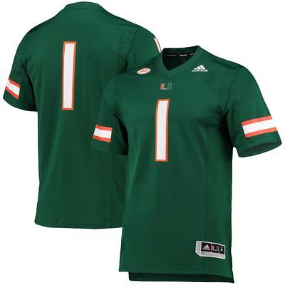 Adidas Men's Miami Hurricanes Black Replica Football Jersey, Large