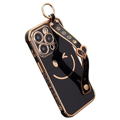  WOLLONY for iPhone 14 Pro Max Square Case, Luxury Elegant Phone  Case with Kickstand Ring Stand for Women Girls Soft TPU Metal Edges  Shockproof Protective Cover for iPhone 14 Pro Max