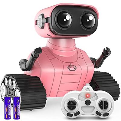 GILOBABY Robot Toys, Remote Control Robot Toy, RC Robots for Kids with LED  Eyes, Flexible Head & Arms, Dance Moves and Music, Birthday Gifts for Girls