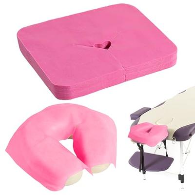 Massage Table Pad, Massage Table Memory Foam Topper, Soft Spa Bed Cover for  Massage Tables, Includes Pad and Face Holes (Pink 70x190cm)