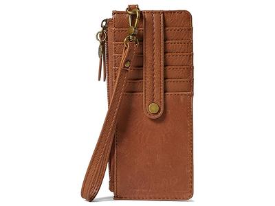 ili RFID-Blocking Floral Embossed Leather Flap Crossbody Bag