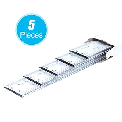 30 Packs Clear Plastic Ruler 12 Inch Straight Ruler Centimeter and  Millimeter