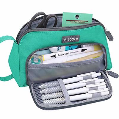 AISCOOL Big Capacity Pencil Case Bag Pen Pouch Holder Large