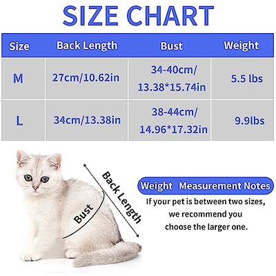  Avont Cat Recovery Suit - Kitten Onesie for Cats After  Surgery, Cone of Shame Alternative Surgical Spay Suit for Female Cat,  Post-Surgery or Skin Diseases Protection -Coral(L) : Pet Supplies