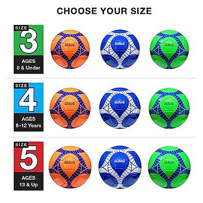 Xcello Sports Soccer Ball Size 5 Assorted Graphics (Orange, Green