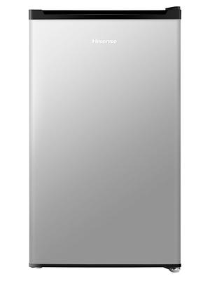 Hisense 4.4-cu ft Counter-depth Freestanding Mini Fridge Freezer  Compartment (Black Stainless Steel) ENERGY STAR in the Mini Fridges  department at