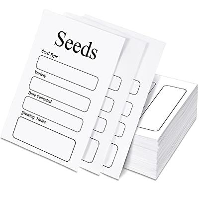 500 Pieces Seed Envelopes Seed Packets Seed Envelopes Resealable Seed  Packets Envelopes for Collection of Vegetable Seeds, 3.15 x 4.72 Inch  (Brown)