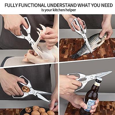 Kitchen Shears Multifunctional Come Apart with Magnetic Holder Ultra Sharp  Stainless Steel Kitchen Scissors - Yahoo Shopping