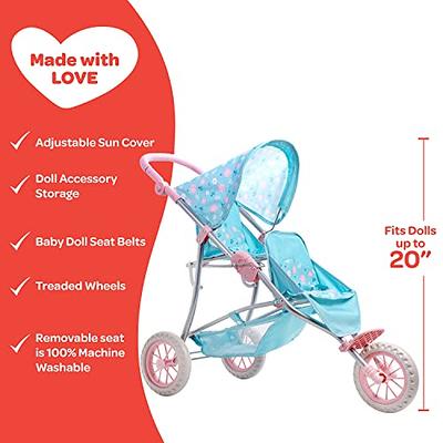 Adora 3-in-1 Baby Doll Stroller Set with Removable Seat - Adora