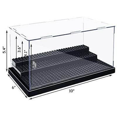DOUBLE 2 C Display Case for Minifigures Action Figures Blocks, 3-Level  Acrylic Display Case, Clear Display Box Storage Fit for Lego Minifigure,  Gifts for Lego Lovers (Black) - Yahoo Shopping