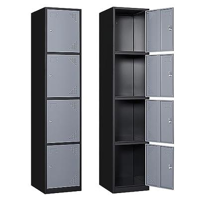 SISESOL Metal Locker Organizer for Work 66 Cabinets with Doors