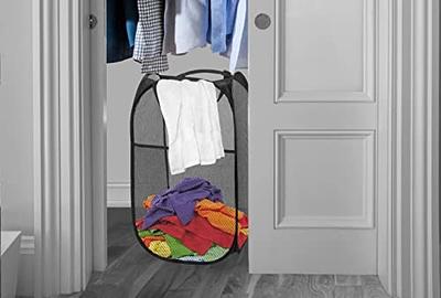 KONKENIE Collapsible Laundry Hamper Storage Mesh Pop up Laundry Washing Bag  Large Clothes Basket Compact Laundry Basket with Handle for Kids Rooms  College Dorms Travel Campers Apartments Black（14 *13*24 in) - Yahoo Shopping