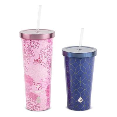 TAL Stainless Steel Coolie Tumblers 2-Pack, 24 fl oz and 18 fl oz, Pink and  Blue - Yahoo Shopping