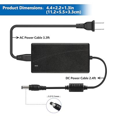  Power Cord for Cricut Explore air 2/Expression  2/Maker/Explore/Explore Air/Explore One/Create/Cake/Mini/Original  Replacement for Cricut Maker KSAH1800250T1M2 Cutting 18V Charger Power  Supply (Black) : Arts, Crafts & Sewing