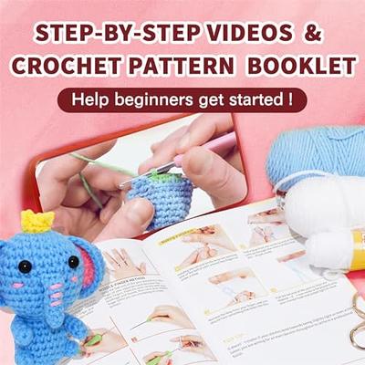  Karsspor Crochet Kit for Beginners Adults - 6 PCS Succulents,  Beginner Crochet Kit with Step-by-Step Instructions and Video Tutorials,  Complete Crochet Kit for Beginners(Patent Product)