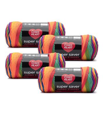 Red Heart Super Saver Worsted Weight Yarn 3 Bundle, JOANN