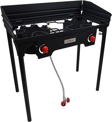 Portable Propane 225,000-BTU 3 Burner Gas Cooker Outdoor Camp