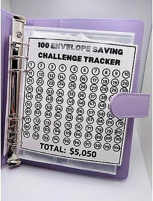 100 Envelopes Money Saving Box Challenge - Saving Money Organizer for Cash  for