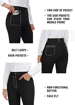 MIRITY Yoga Dress Pants Straight Leg for Office Women with Belt Loop  Pockets and Anti-Slip Silicone 32 Color Black Size X-Large - Yahoo Shopping