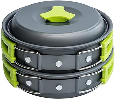 Afoxsos Outdoor Aluminum Camping Cookware Set Picnic Stove Hiking Pot Pans Kit (12-Pieces)