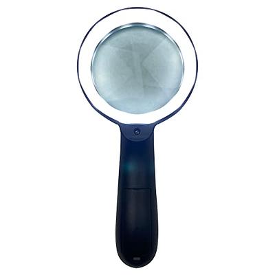Pineapple LLC Magnifying Glass with Light, 30X Handheld Large Magnifying  Glass, Lighted Magnifier with 12 LED Lights for Reading, Macular  Degeneration, Seniors, Gifts for Elderly, White