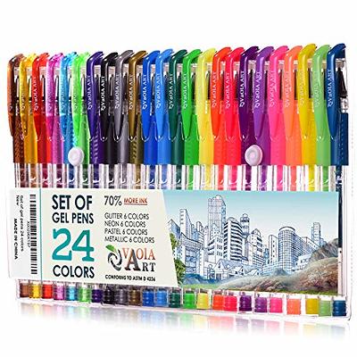 Neon Colour Gel Pens ( Set Of 24 Colours )