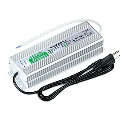 LED Driver 120 Watts Waterproof IP67 Power Supply Transformer Adapter  100V-260V AC to 12V DC Low Voltage Output for LED Light, Computer Project