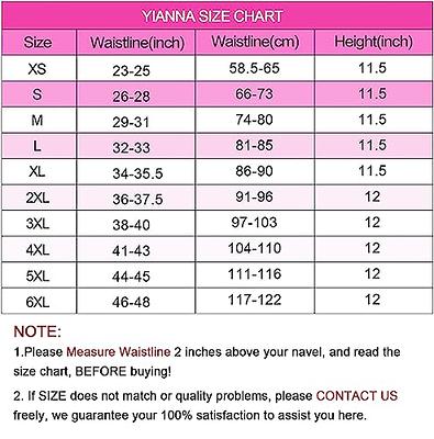 YIANNA Waist Trainer for Women Underbust Latex Sport Girdle Corsets Cincher  Hourglass Body Shaper, (Rose, L) - Yahoo Shopping