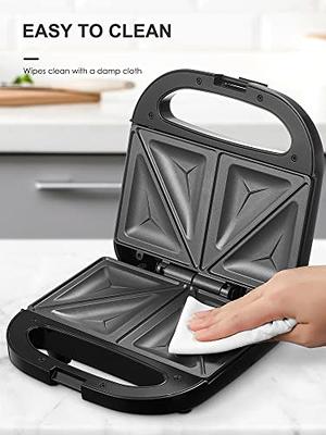 Health and Home Electric Sandwich Maker Toaster Panini Press Grill with  Nonstick Pans and Cool Handle