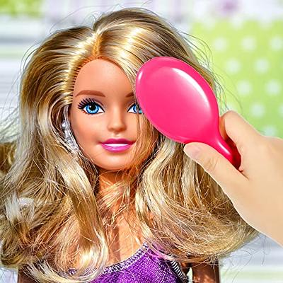 Zhanmai Doll Hair Brush and Spray Bottle Set Pink Doll Hairbruch