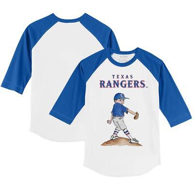 Toronto Blue Jays Tiny Turnip Infant Baseball Love Raglan 3/4 Sleeve T-Shirt  - White/Royal