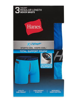 Hanes Mens Total Support Pouch Men's Boxer Brief Underwear, Anti-Chafing,  Multi-Pack (Reg Or Long Leg Available) : : Clothing, Shoes 