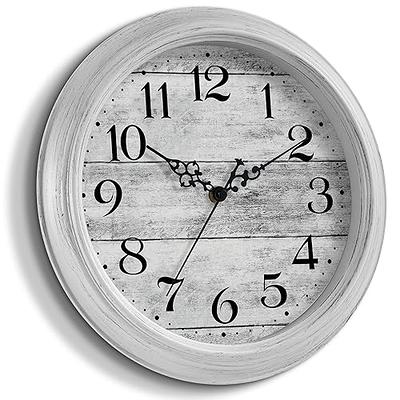 AKCISOT Wall Clock 10 Inch Silent Non-Ticking Modern Clocks Battery  Operated - Analog Small Classic for Office, Home, Bathroom, Kitchen,  Bedroom