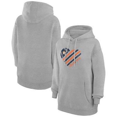 Atlanta Braves G-III 4Her by Carl Banks Women's Heart Fleece Pullover Hoodie  - White