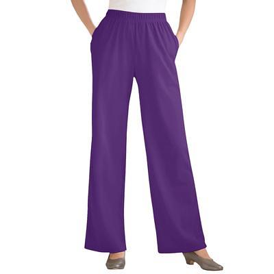 Plus Size Women's 7-Day Knit Wide Leg Pant by Woman Within in Radiant Purple  (Size 6X) - Yahoo Shopping