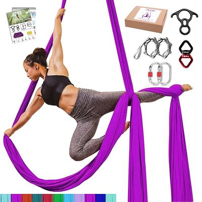 Ableme Aerial Yoga Silks 9 Yards Hammock Kit (low-medium Stretch) for  Aerial Dance, Flying Yoga