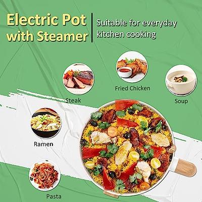 1.5L Mini Electric Cooking Pot Steaming Boiling Multifunctional